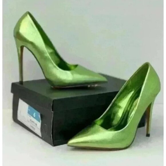 LILIANA / Kimye-99 / Metallic Green / Pointed-Toe High / Heels / Stilettos Women - Picture 5 of 9